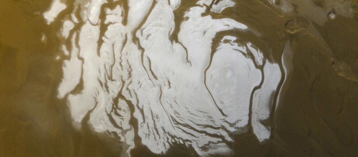 Marte: scoperto enorme lago d'acqua salata sotto la superficie del polo sud
